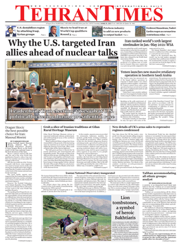 Why the U.S. Targeted Iran Allies Ahead of Nuclear Talks
