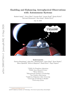 Enabling and Enhancing Astrophysical Observations with Autonomous Systems