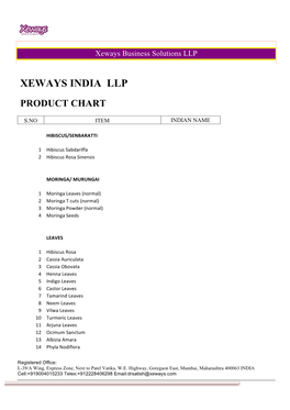 Xeways India Llp