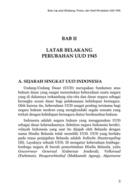 Sejarah Konstitusi Di Indonesia