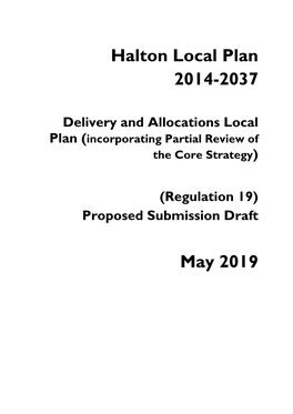 Halton Local Plan 2014-2037 May 2019