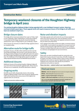 Full Weekend Closure of Houghton Highway