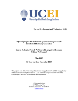 Quantifying the Air Pollution Exposure Consequences Of