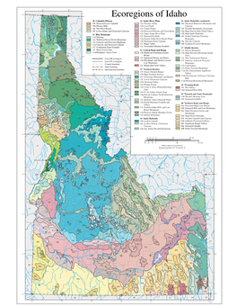 Ecoregions of Idaho Te N 15H A