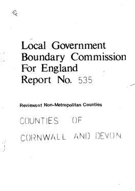 Local Government Boundary Commission for England Report No