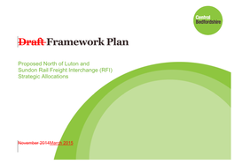 Draft Framework Plan