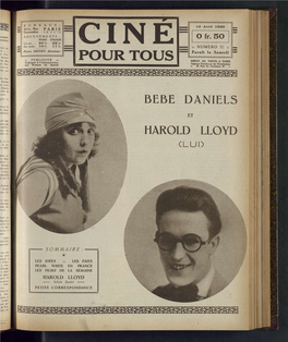 Bebe Daniels Harold Lloyd