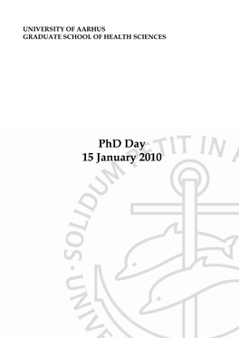 Programme for the Phd Day 2010 (Full