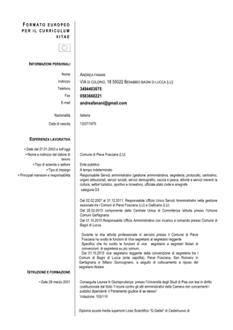 ~Curriculum Vitae Fanani