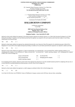 Halliburton Company