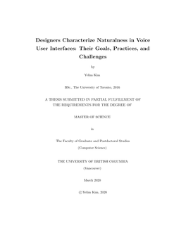 Designers Characterize Naturalness in Voice User Interfaces: Their Goals, Practices, and Challenges