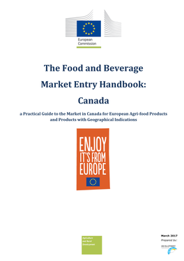 The Food and Beverage Market Entry Handbook: Canada