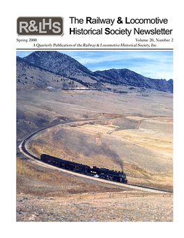 The Railway & Locomotive Historical Society Newsletter