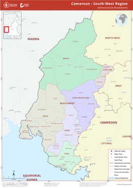 Cameroon - South-West Region ! H Administrative Breakdowns NIGER