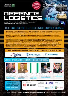 The Future of the Defence Supply Chain