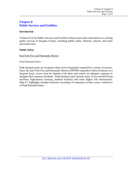 Chapter 8 Public Services and Facilities Page 1 of 25
