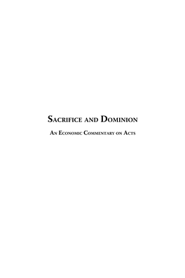 Sacrifice & Dominion