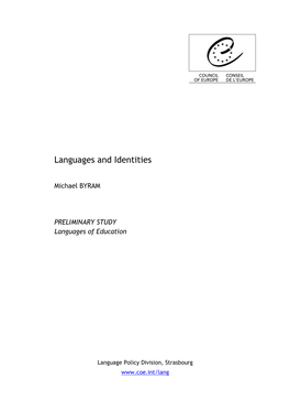 Languages and Identities