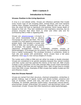 Introduction to Viruses