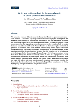 Cavity and Replica Methods for the Spectral Density of Sparse Symmetric Random Matrices