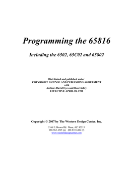 Programming the 65816