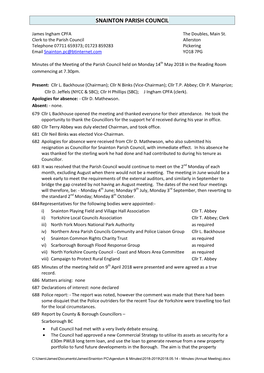 Snainton Parish Council