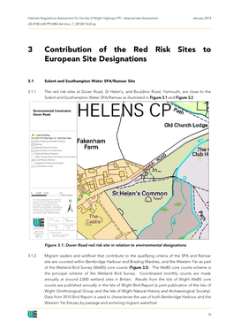 3 Contribution of the Red Risk Sites to European Site Designations