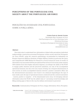 599 Perceptions of the Portuguese Civil Society