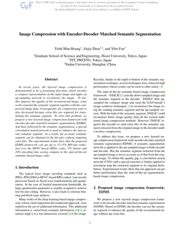 Image Compression with Encoder-Decoder Matched Semantic Segmentation