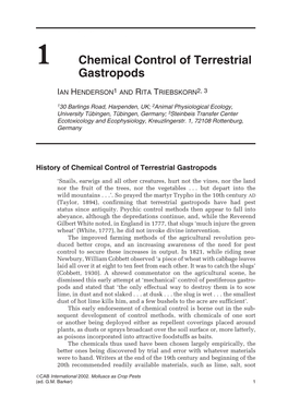 Molluscicides That Could Be Applied As Dusts Or Sprays, As Were Insecticides, Fungicides and Herbi- Cides, Still Continued