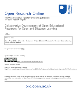 Open Research Online Oro.Open.Ac.Uk