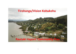 Tirohanga/Vision Kohukohu Rautaki Hapori: Community Plan