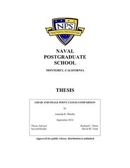 Naval Postgraduate School Thesis