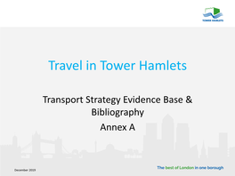 Transport Strategy Evidence Base & Bibliography Annex A
