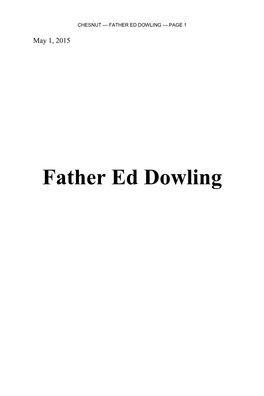 Father Ed Dowling — Page 1