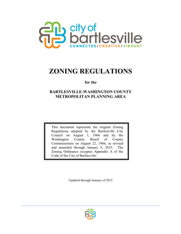 Zoning Regulations As Amended 1-5-2015