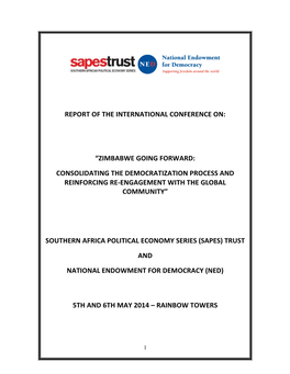 Sapes Trust and Ned Conference Report