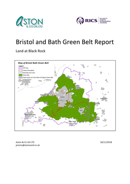 Bristol and Bath Green Belt Report