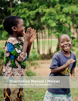 Malawi Orientation Manual