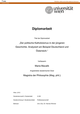 Diplomarbeit