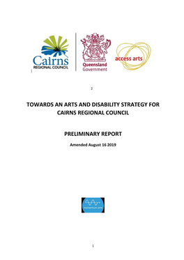 Towards an Arts and Disability Strategy for Cairns Regional Council