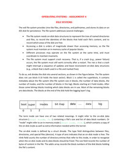 Operating Systems – Assignment 4 File Systems