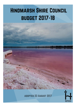 Hindmarsh Shire Council 2017-18 Budget