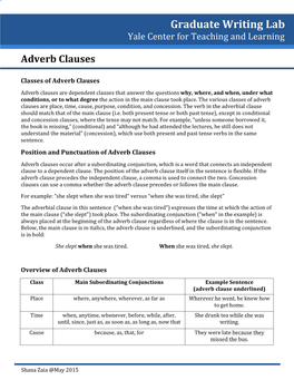 Adverb Clauses