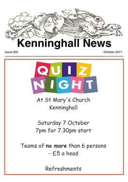 Kenninghall News October 2017