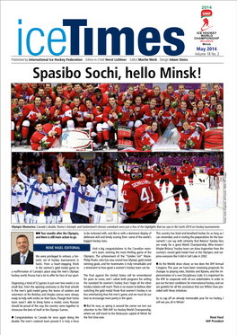 Spasibo Sochi, Hello Minsk!