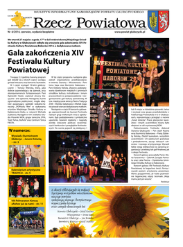 Gala Zakończenia XIV Festiwalu Kultury Powiatowej