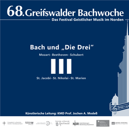 Bach Und „Die Drei“ Mozart - Beethoven - Schubert