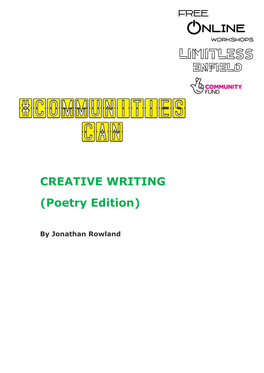 CREATIVE WRITING (Poetry Edition)