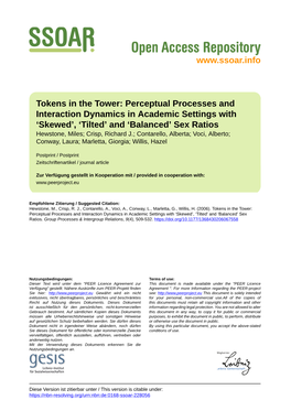 Perceptual Processes and Interaction Dynamics in Academic Settings With